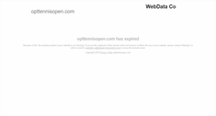 Desktop Screenshot of opttennisopen.com